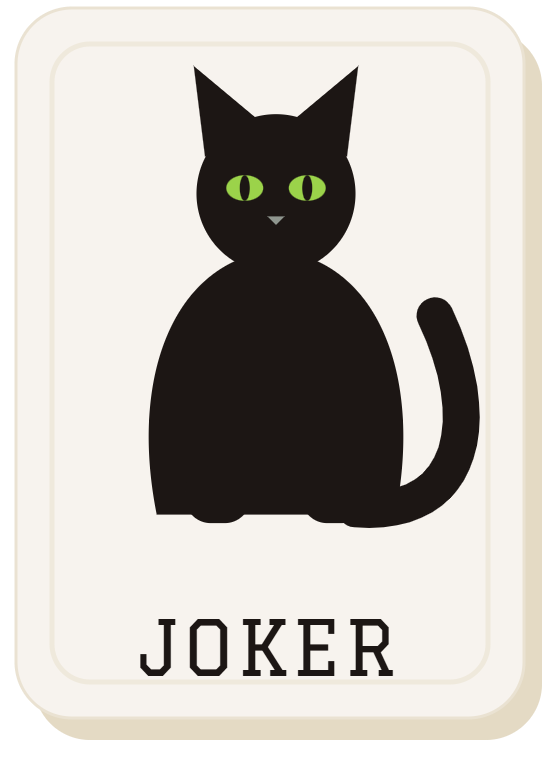 The Halloween Joker, a black cat