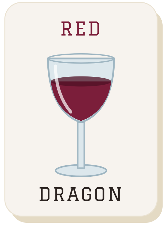 The Mom Life Red Dragon, a glass of wine