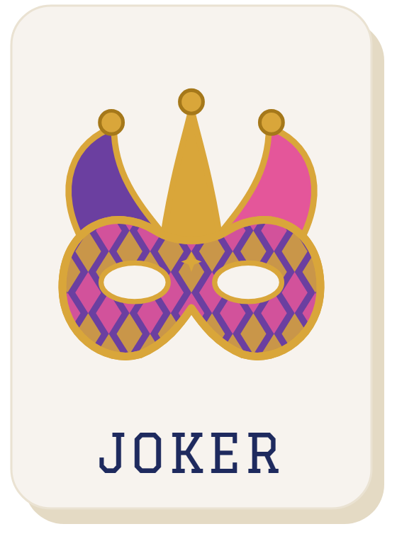 The New Year's harlequin Joker