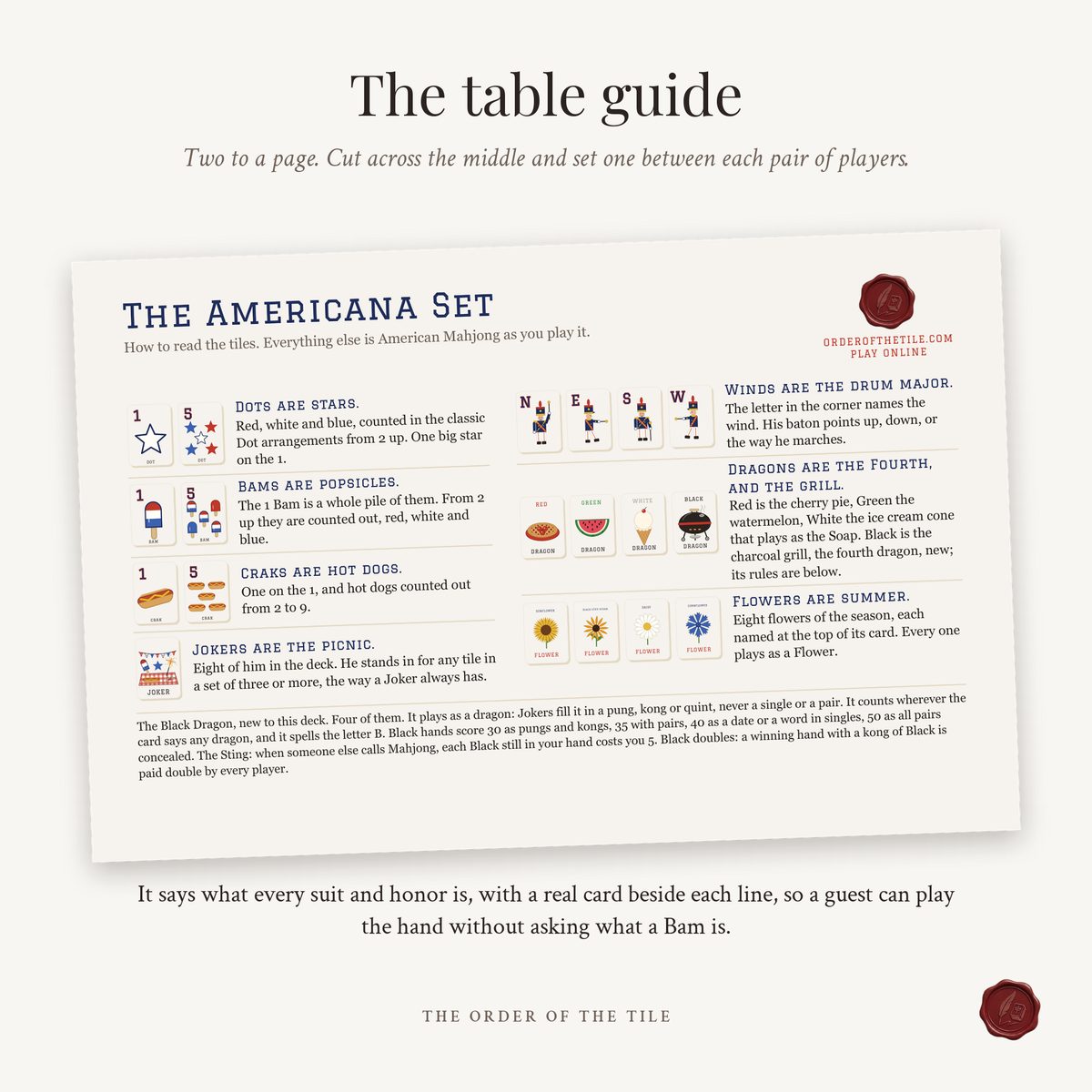 The Americana Card Deck for American Mahjong photo 7