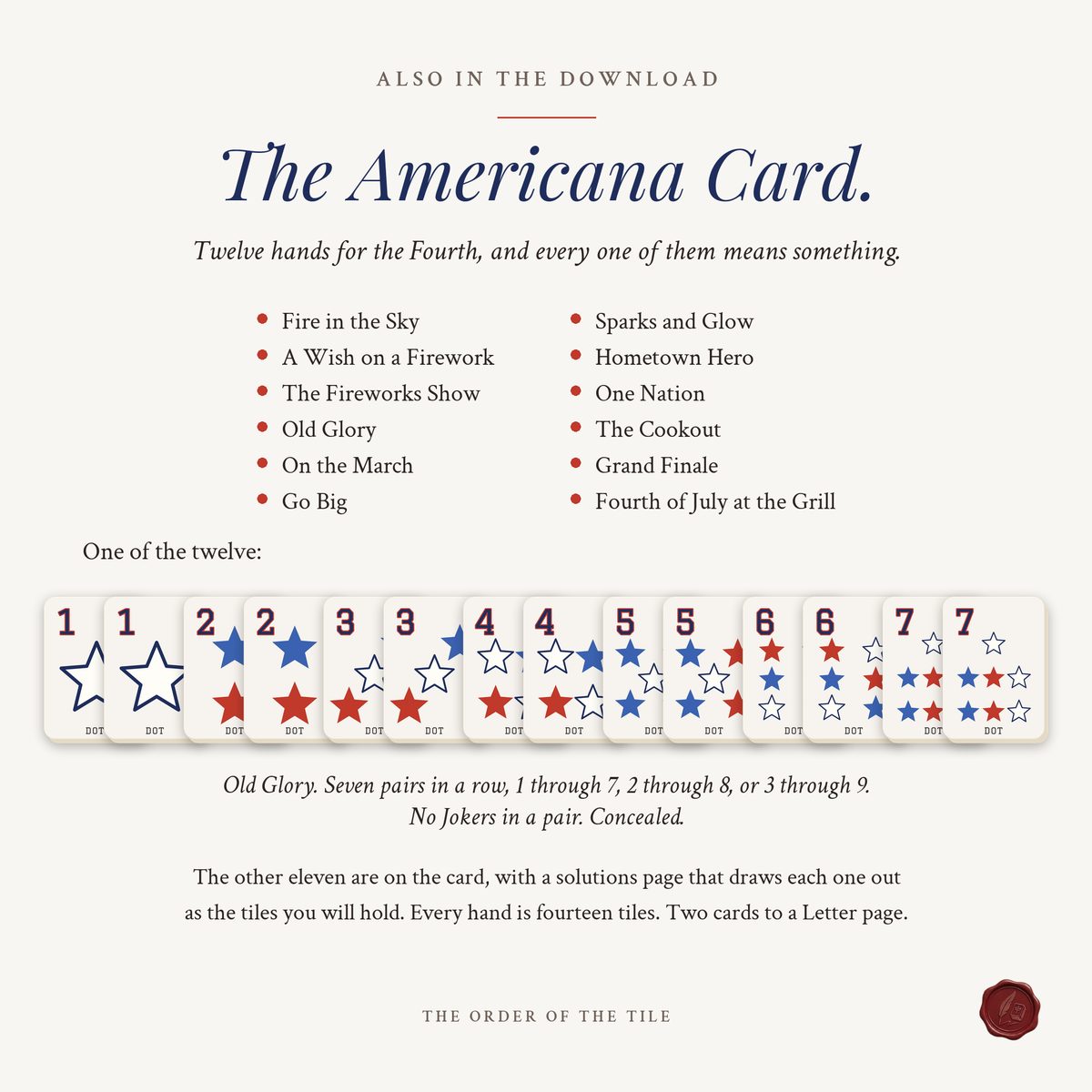 The Americana Card Deck for American Mahjong photo 8