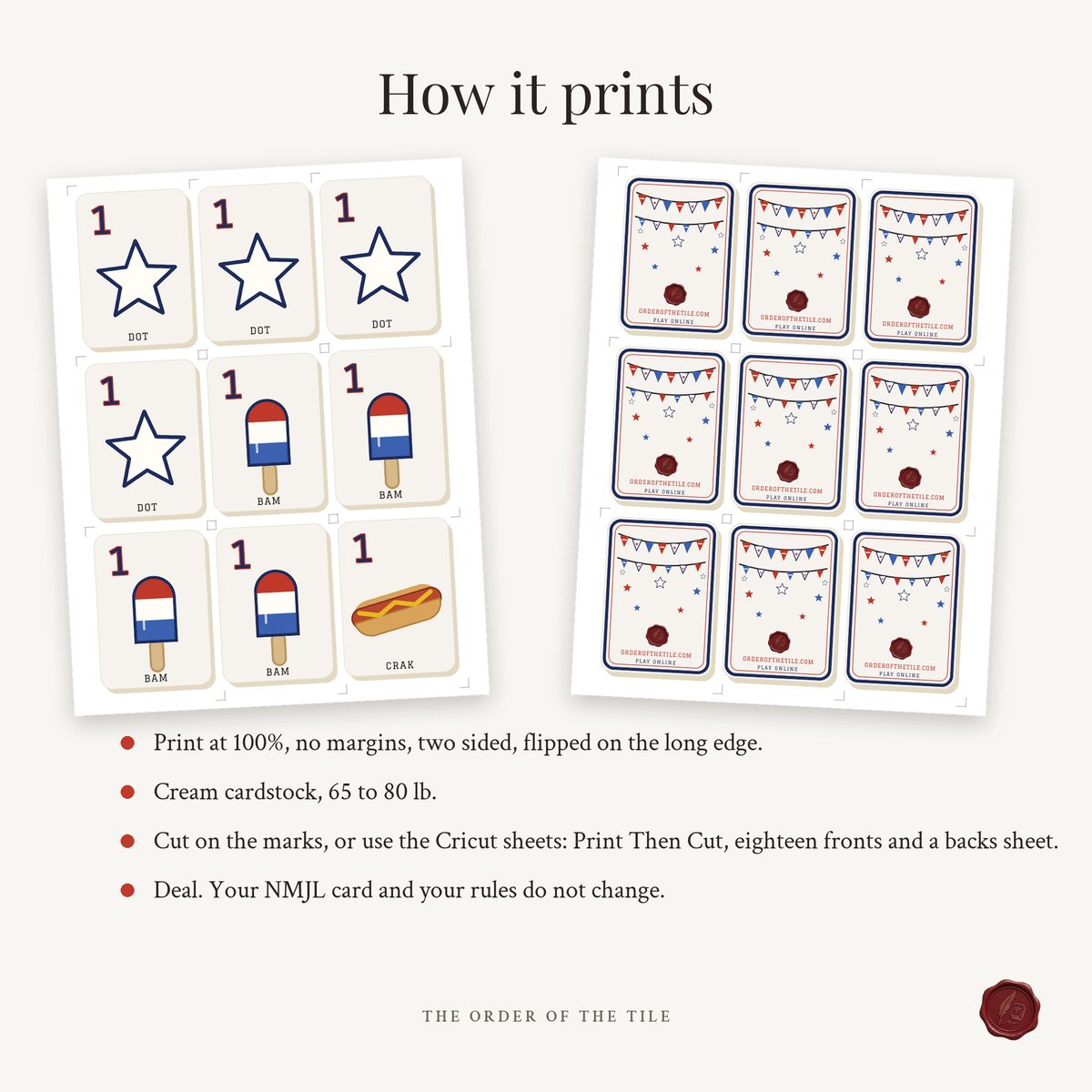 The Americana Card Deck for American Mahjong photo 9