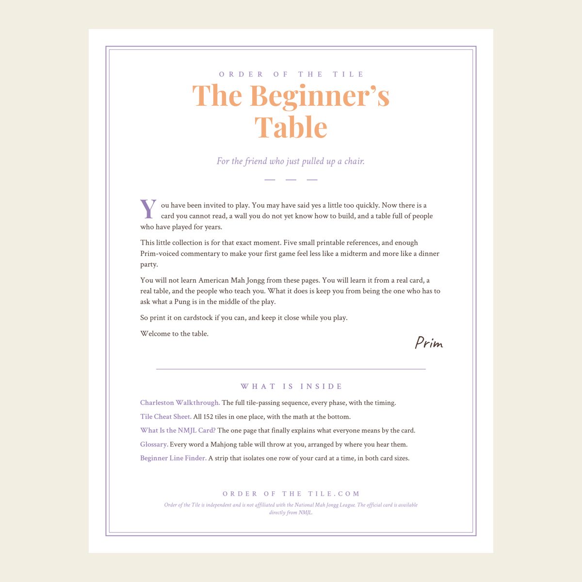 The Beginner's Table photo 1