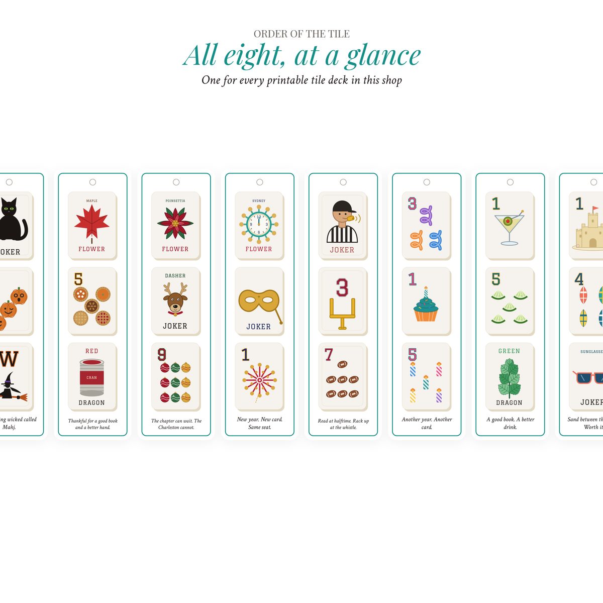 The Mahjong Bookmarks photo 2