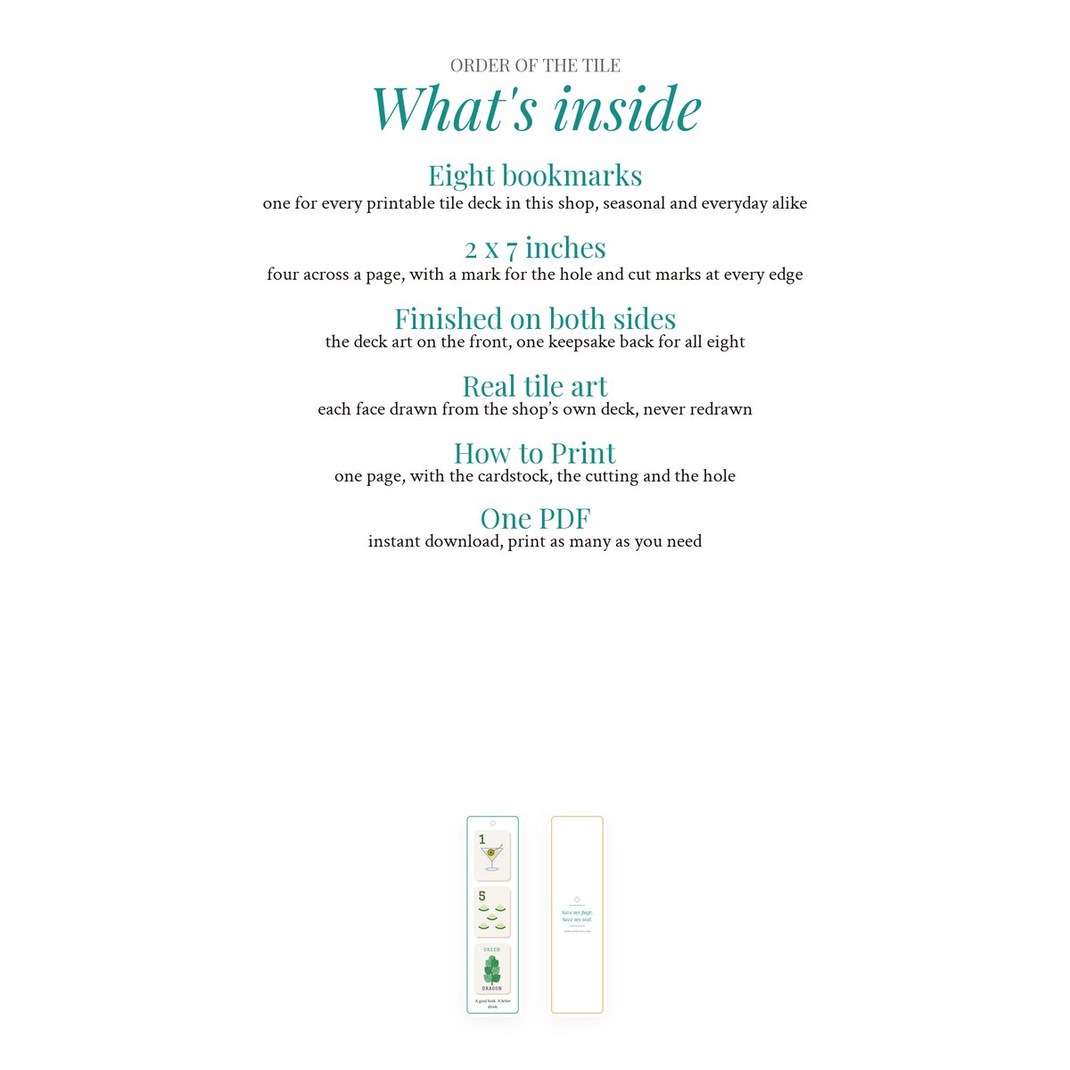 The Mahjong Bookmarks photo 7