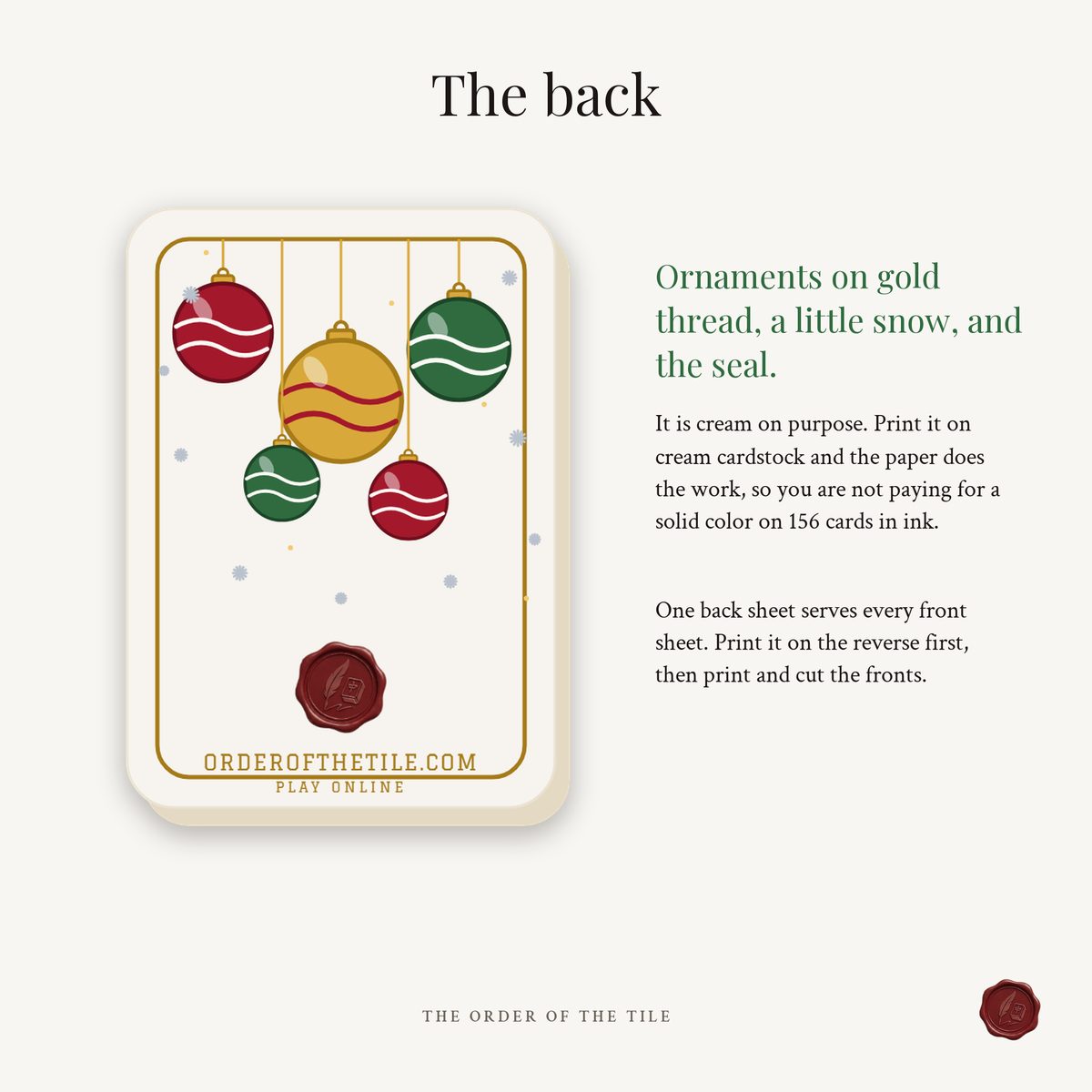 The Christmas Card Deck for American Mahjong photo 6