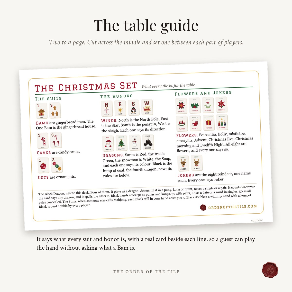 The Christmas Card Deck for American Mahjong photo 7
