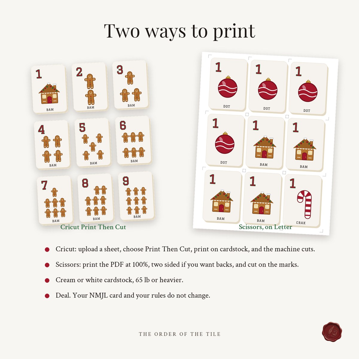 The Christmas Card Deck for American Mahjong photo 8