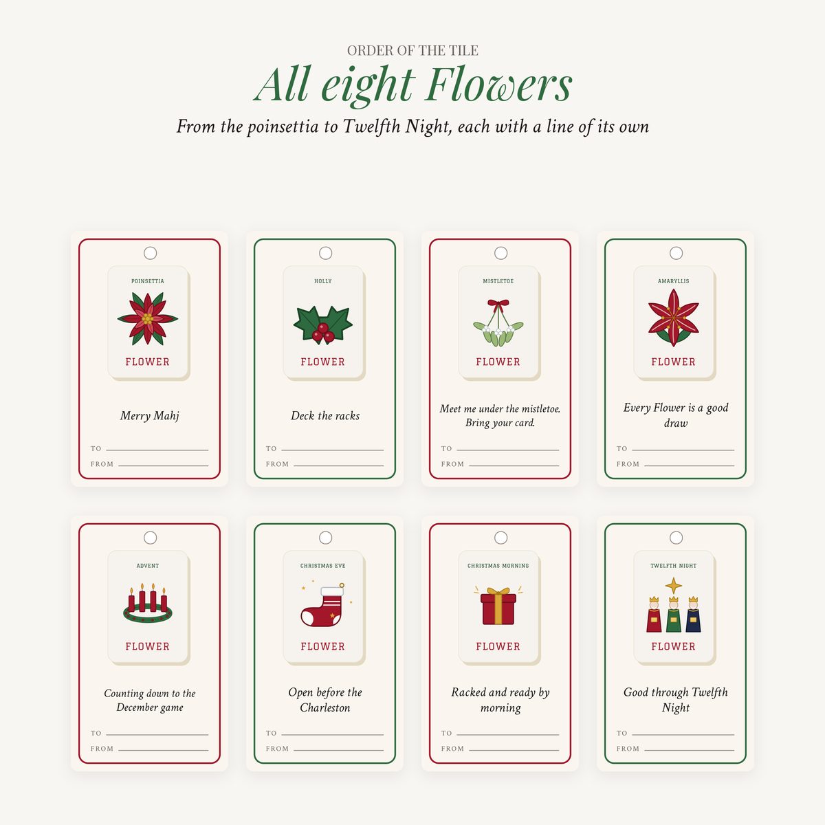 The Merry Mahj Gift Tags photo 2