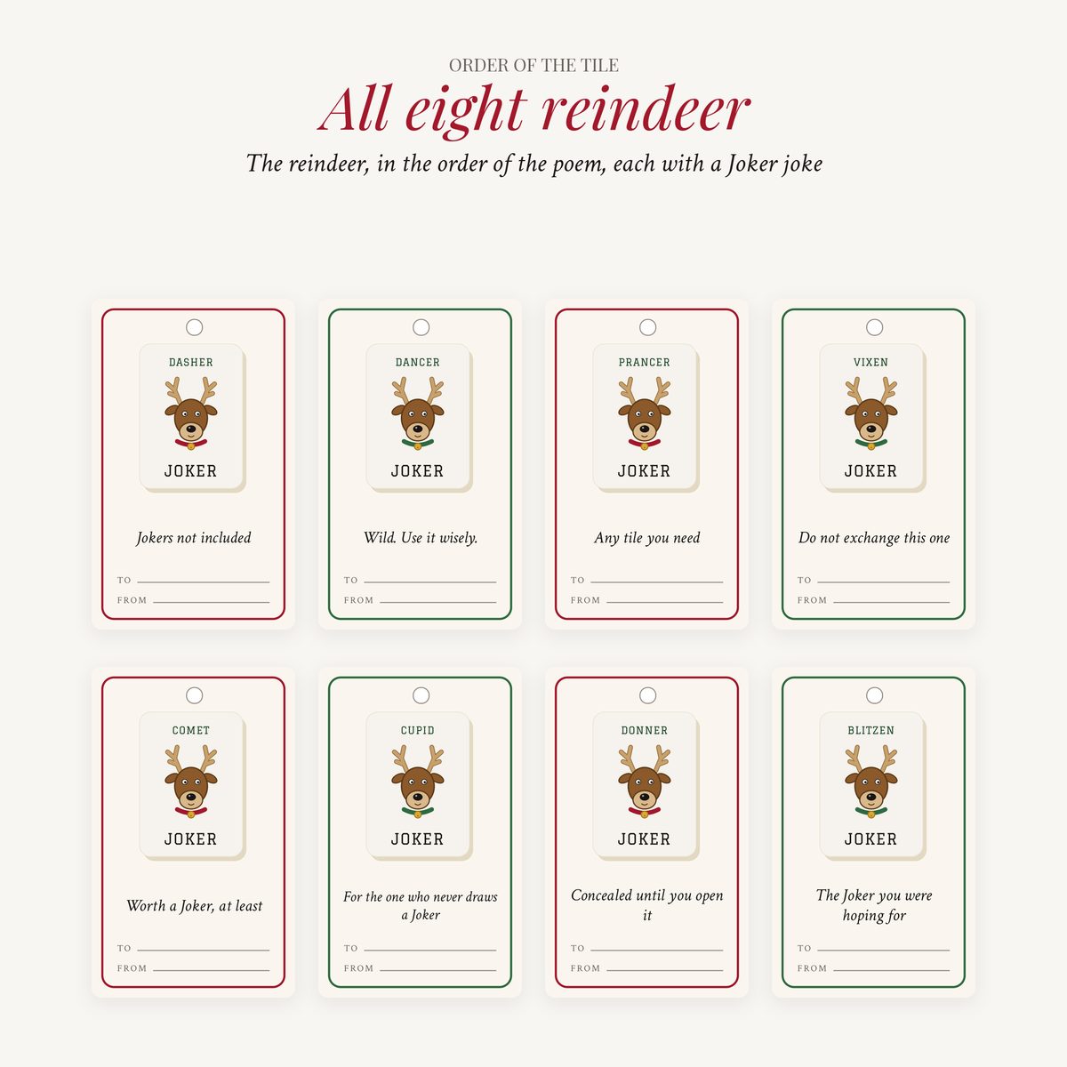 The Merry Mahj Gift Tags photo 3