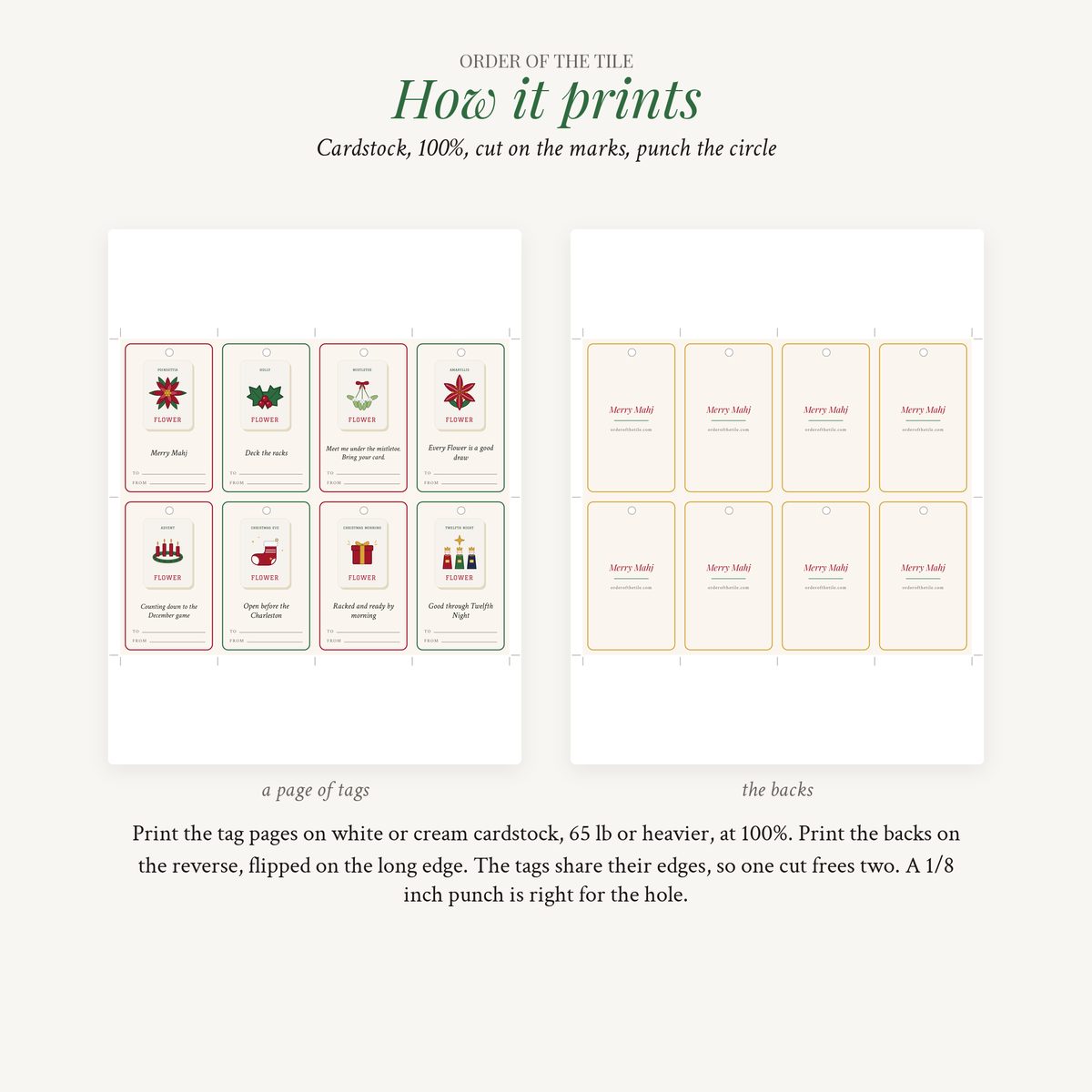 The Merry Mahj Gift Tags photo 7