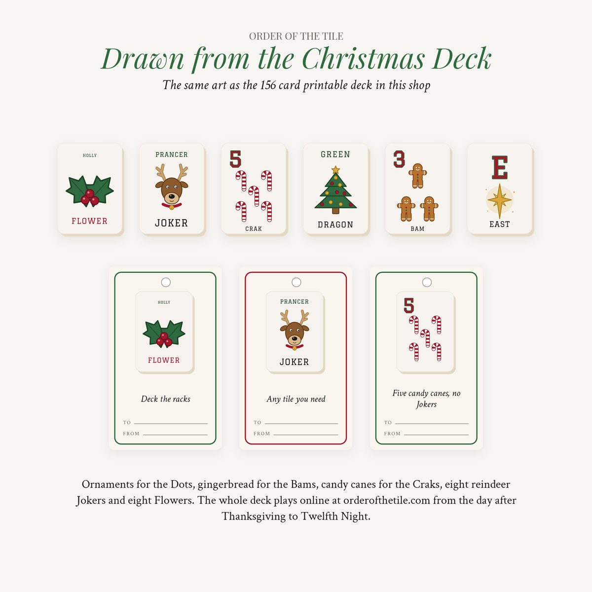 The Merry Mahj Gift Tags photo 9
