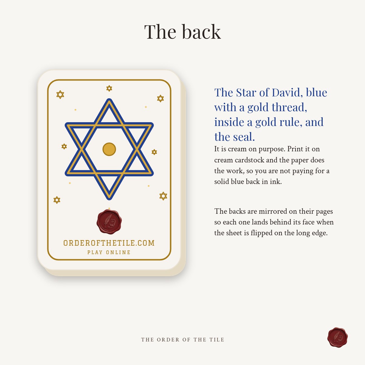 The Hanukkah Card Deck for American Mahjong photo 6