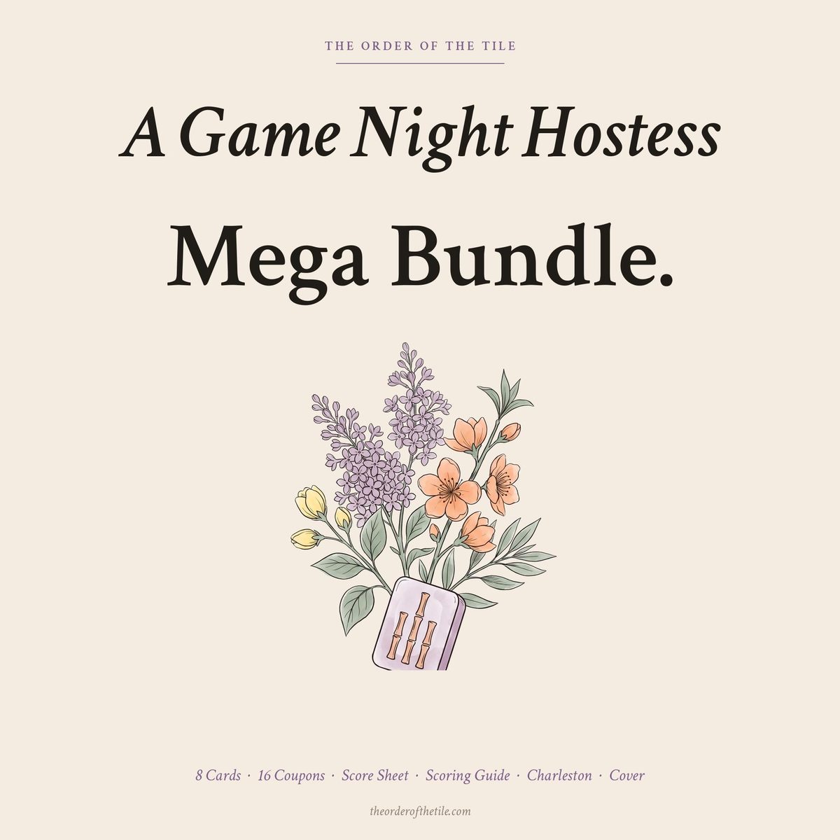 Mahjong Game Night Hostess Mega Bundle photo 1
