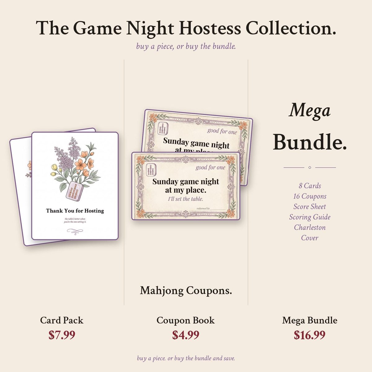 Mahjong Game Night Hostess Mega Bundle photo 11