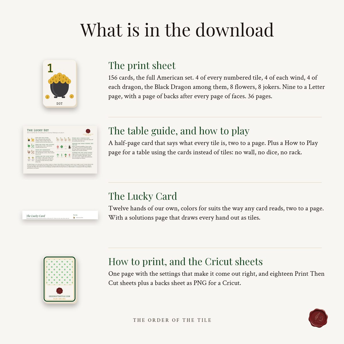The Lucky Card Deck for American Mahjong photo 2