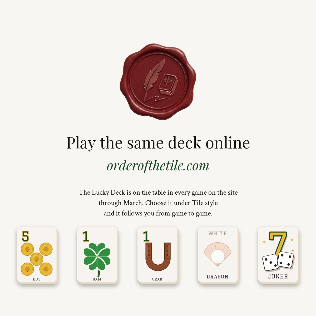 The Lucky Card Deck for American Mahjong photo 10