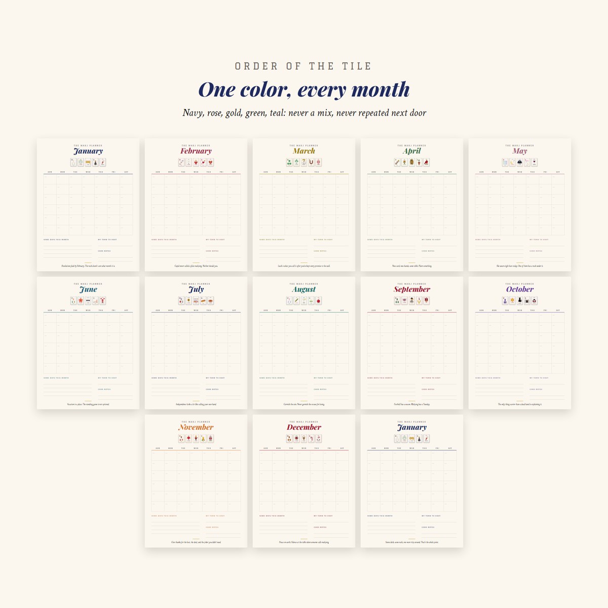 The Daily Planner, Mahj Style: 2027 to 2028 photo 5