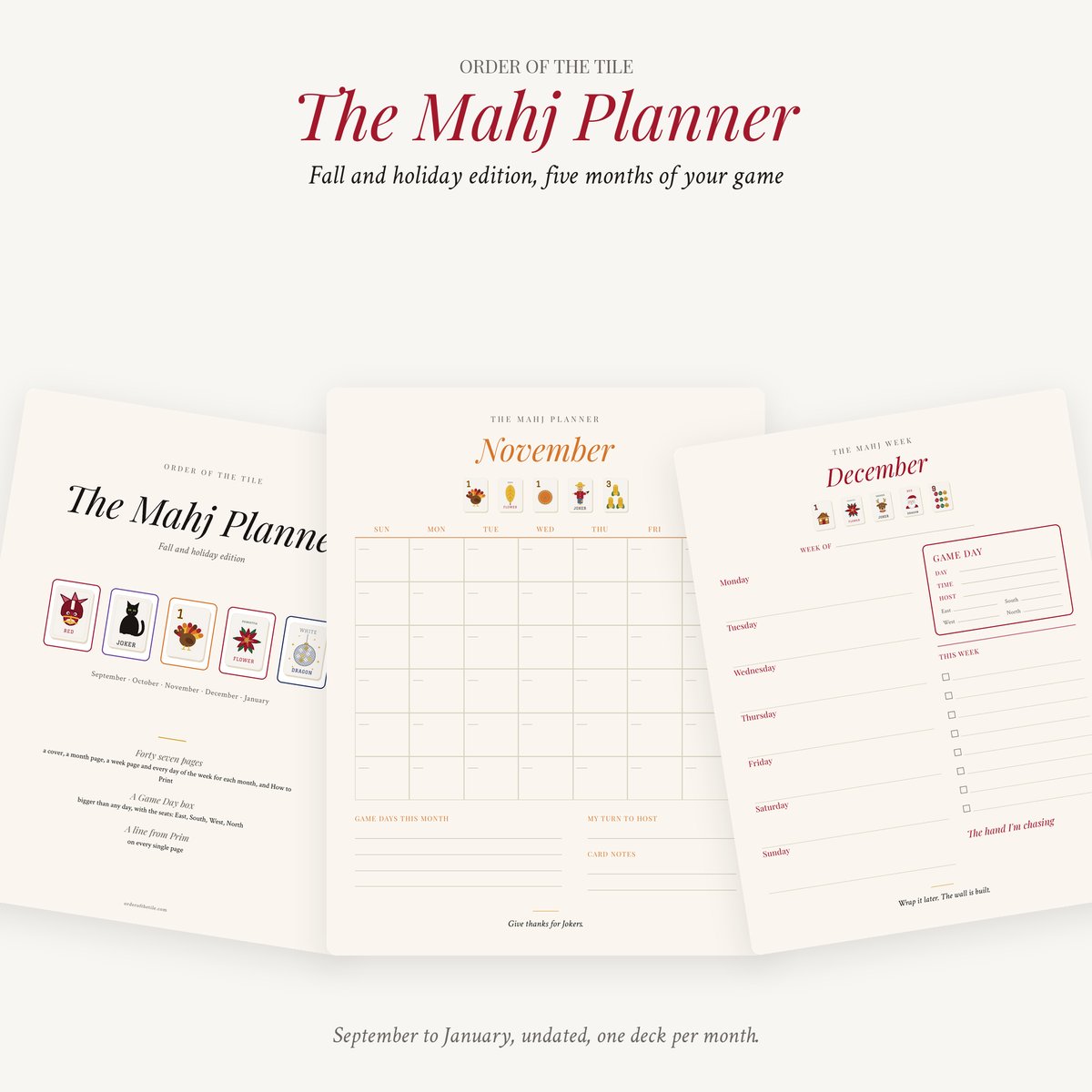 The Daily Planner, Mahj Style: Fall and Holiday 2026 photo 1