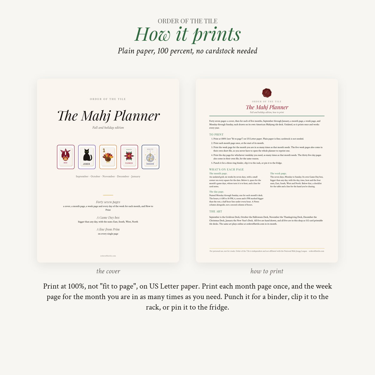 The Daily Planner, Mahj Style: Fall and Holiday 2026 photo 8