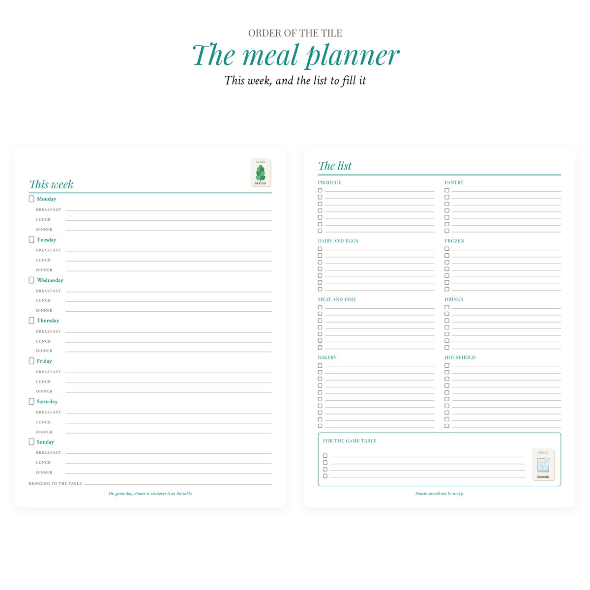 Meal Planner & Recipe Cards Bundle photo 3
