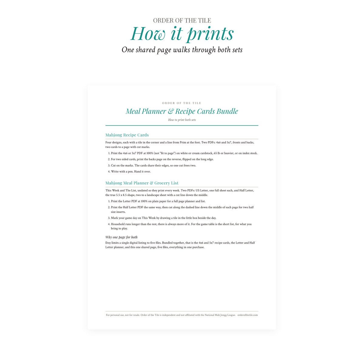 Meal Planner & Recipe Cards Bundle photo 8