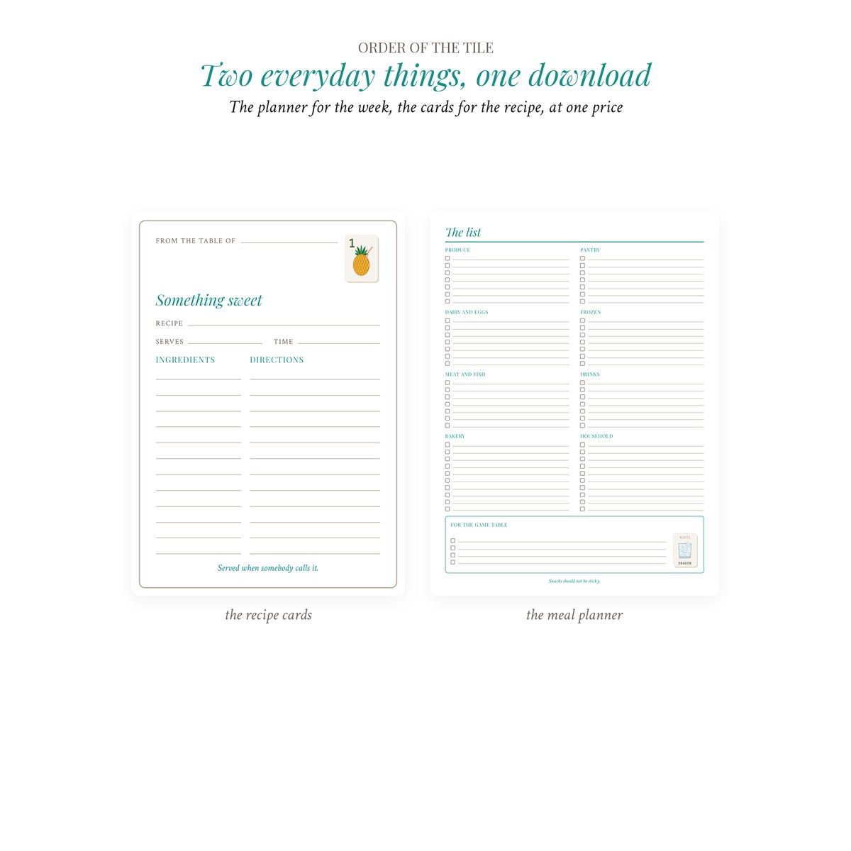 Meal Planner & Recipe Cards Bundle photo 9