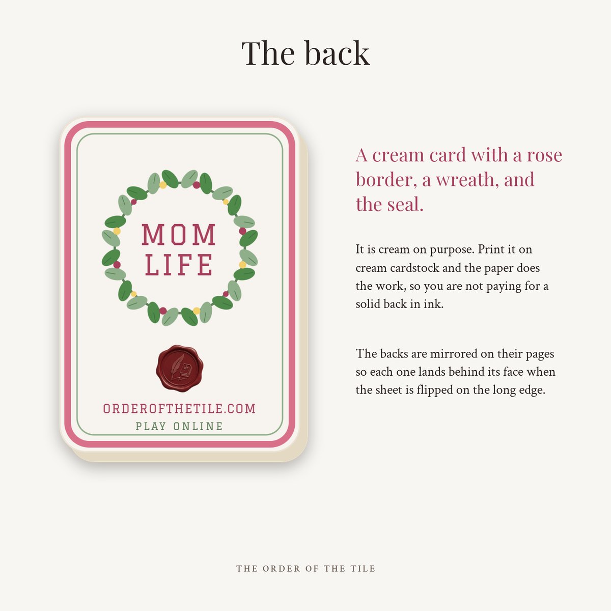 The Mom Life Card Deck for American Mahjong photo 6