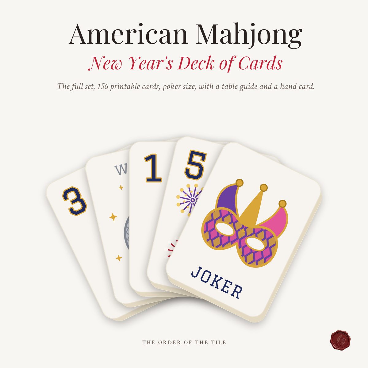 The New Year's Card Deck for American Mahjong photo 1