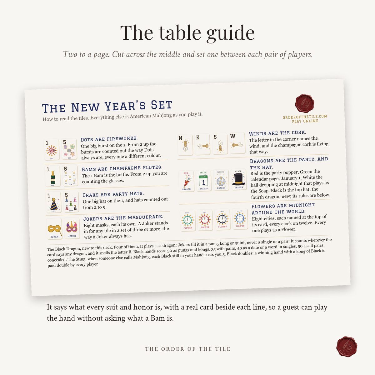 The New Year's Card Deck for American Mahjong photo 7