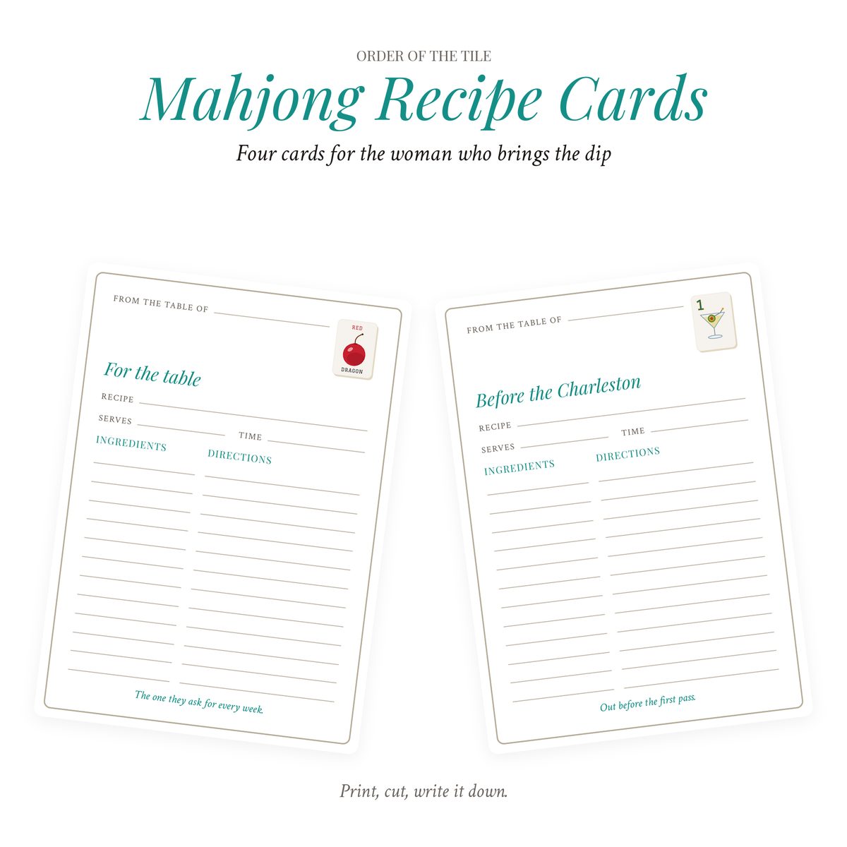 The Recipe Cards photo 1