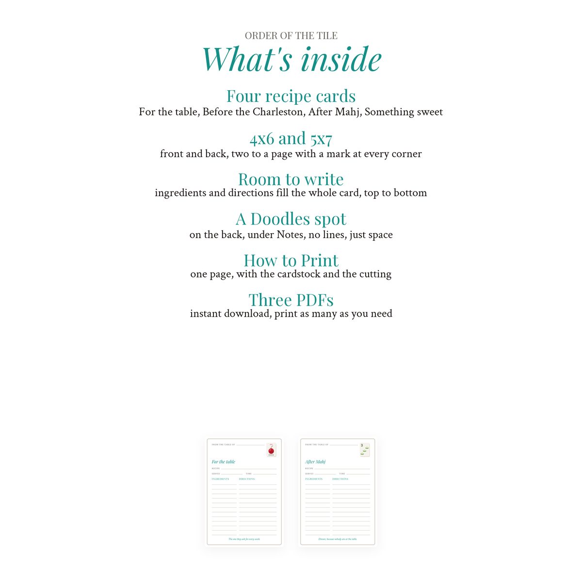 The Recipe Cards photo 6