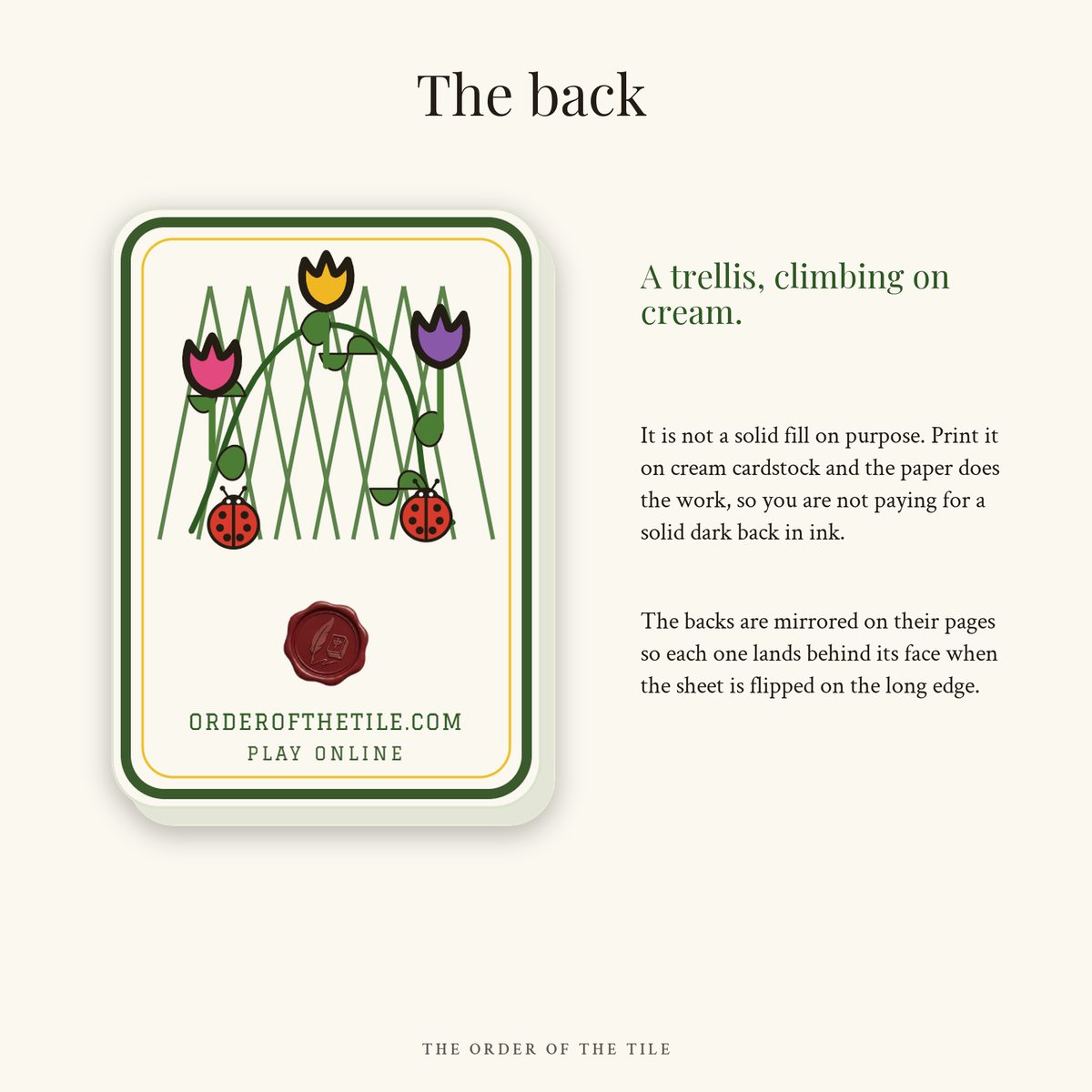 The Spring Garden Card Deck for American Mahjong photo 6