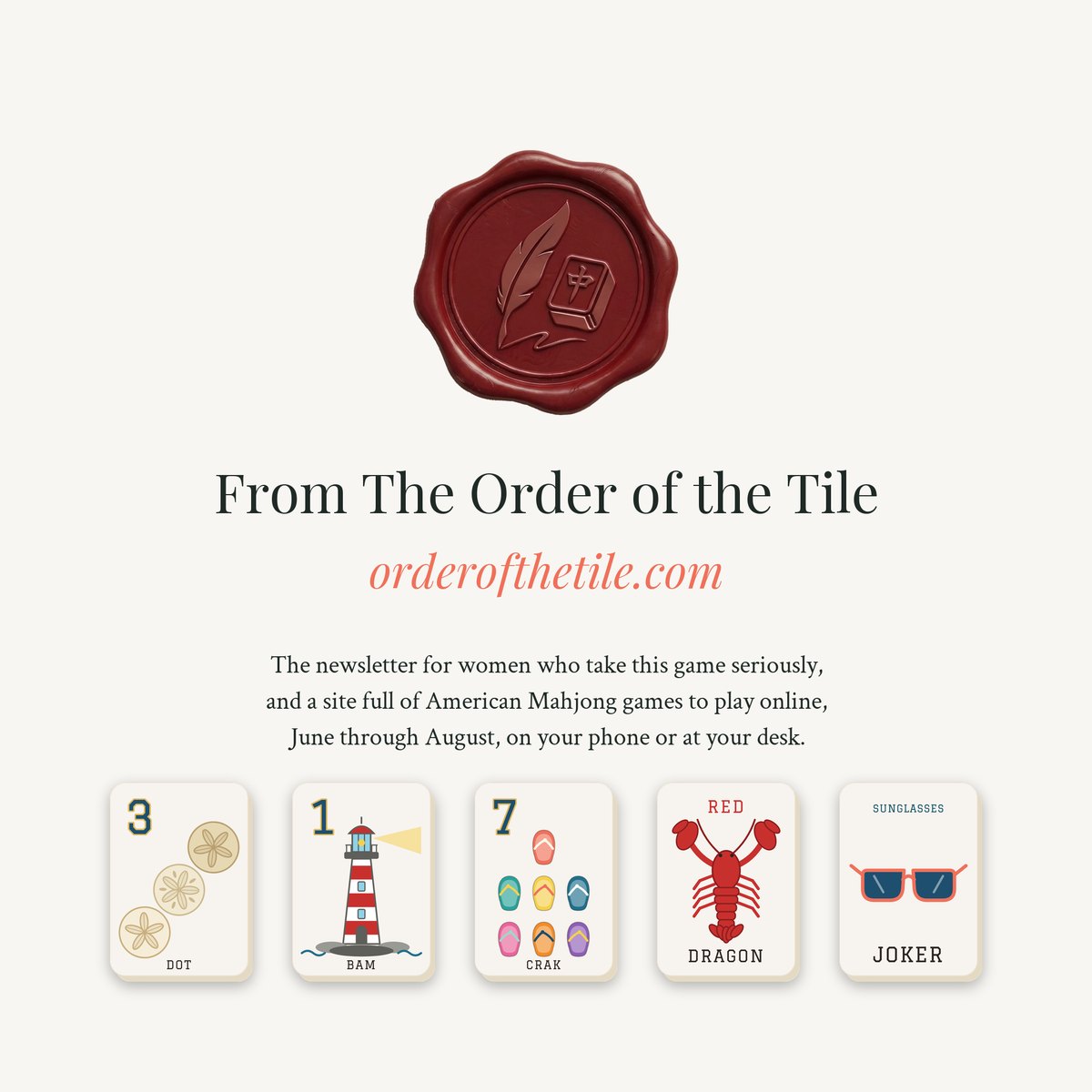 The Summer Card Deck for American Mahjong photo 10