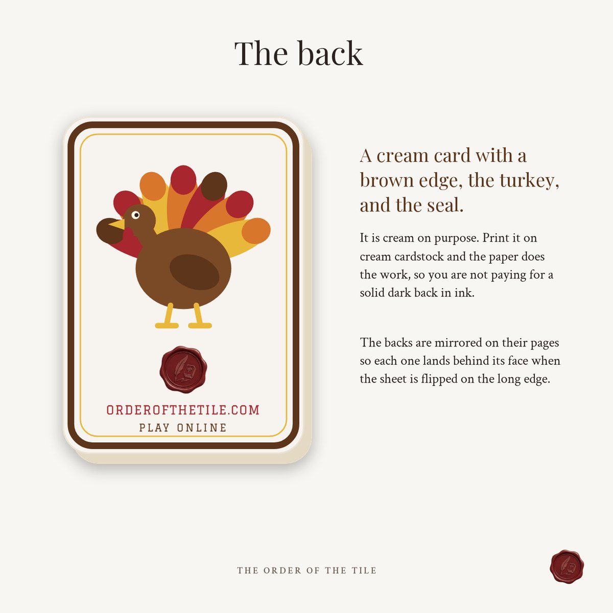 The Thanksgiving Card Deck for American Mahjong photo 6
