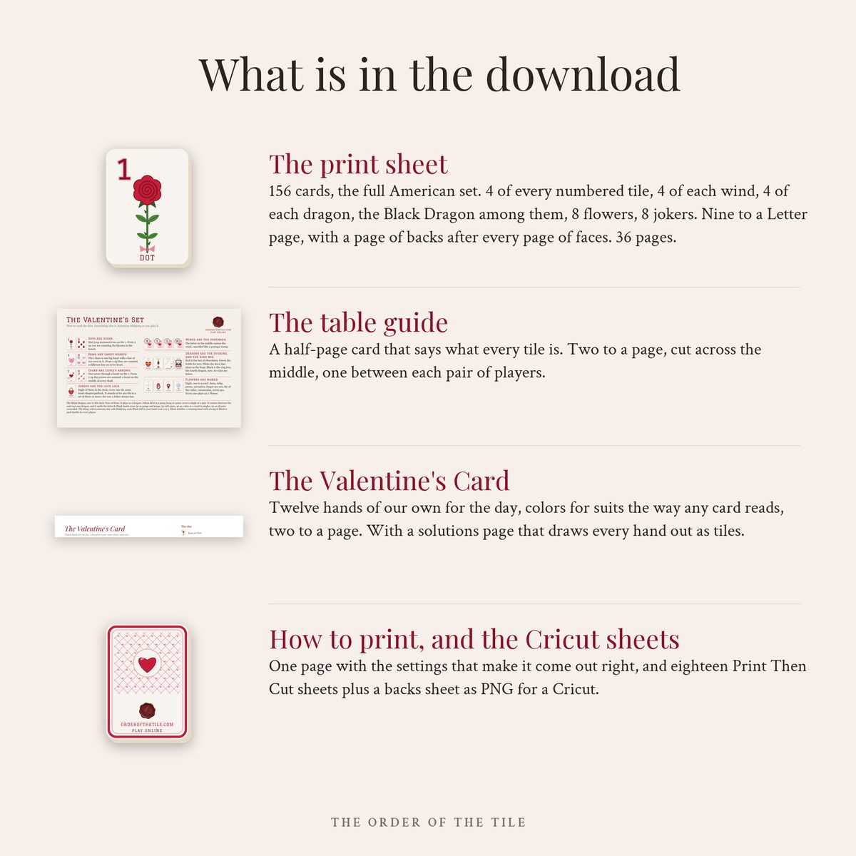 The Valentine's Card Deck for American Mahjong photo 2