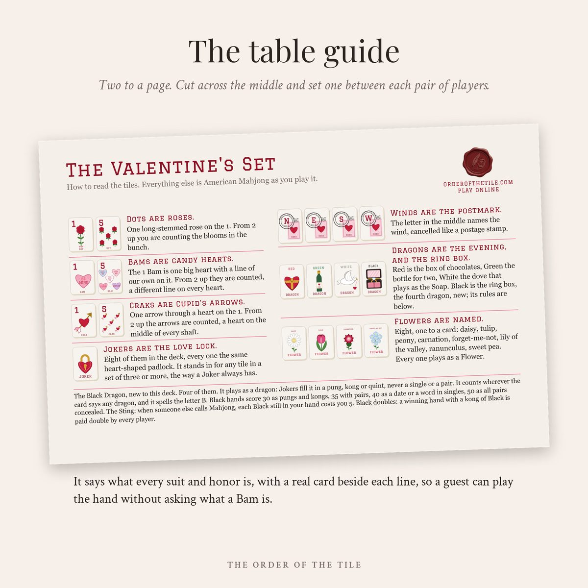 The Valentine's Card Deck for American Mahjong photo 7