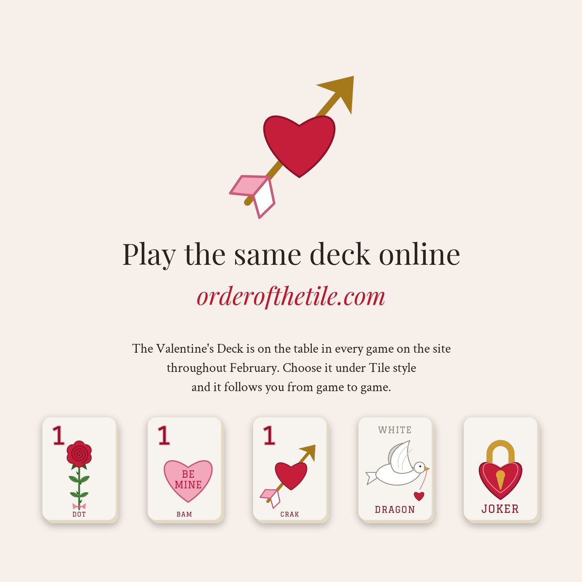 The Valentine's Card Deck for American Mahjong photo 10